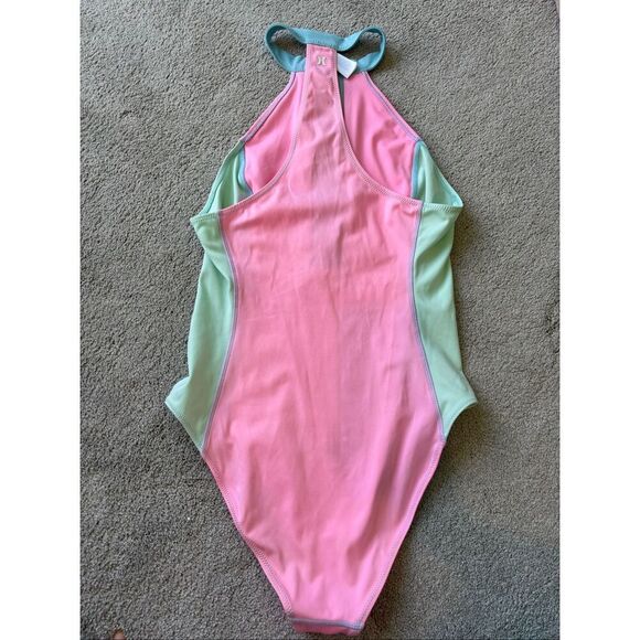 LoveShackFancy X Hurley• Max Colorblock One Piece swim, Large $228 A11 - Picture 7 of 11
